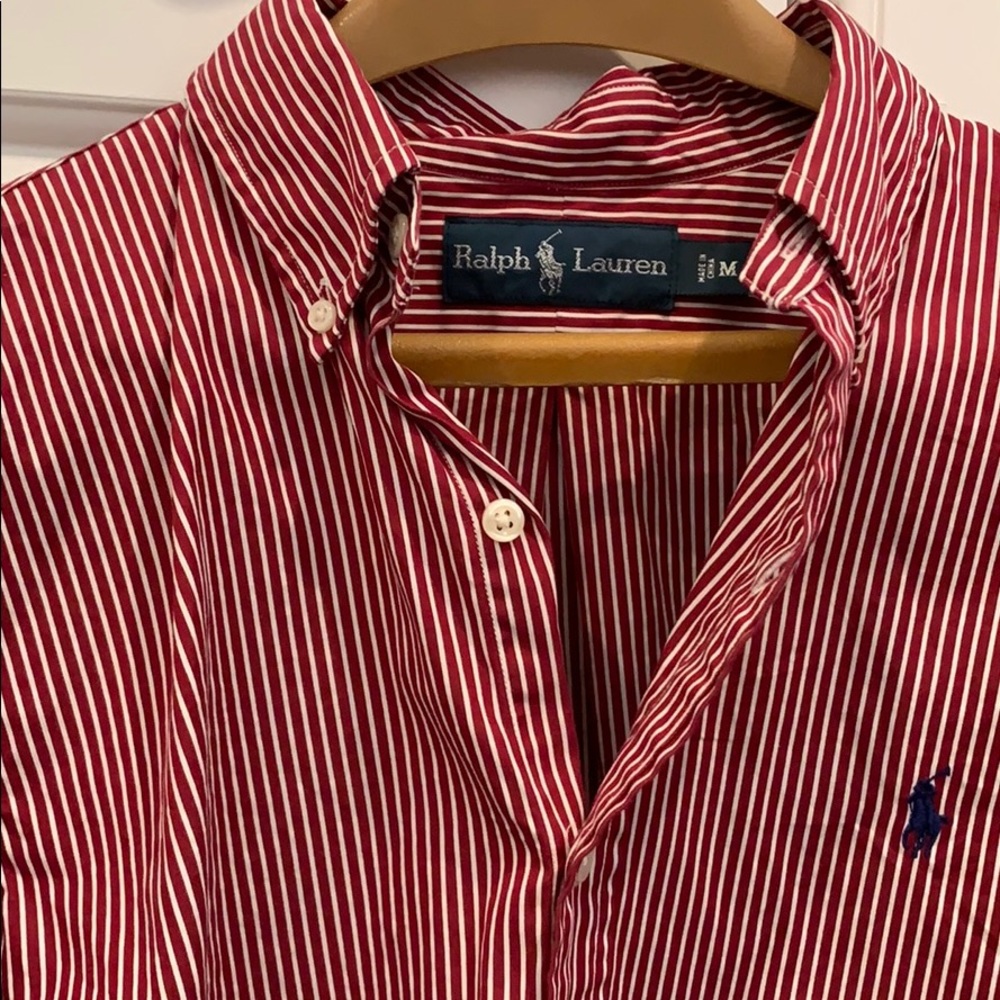 Ralph Lauren Men’s Striped Dress Shirt - Picture 3 of 4